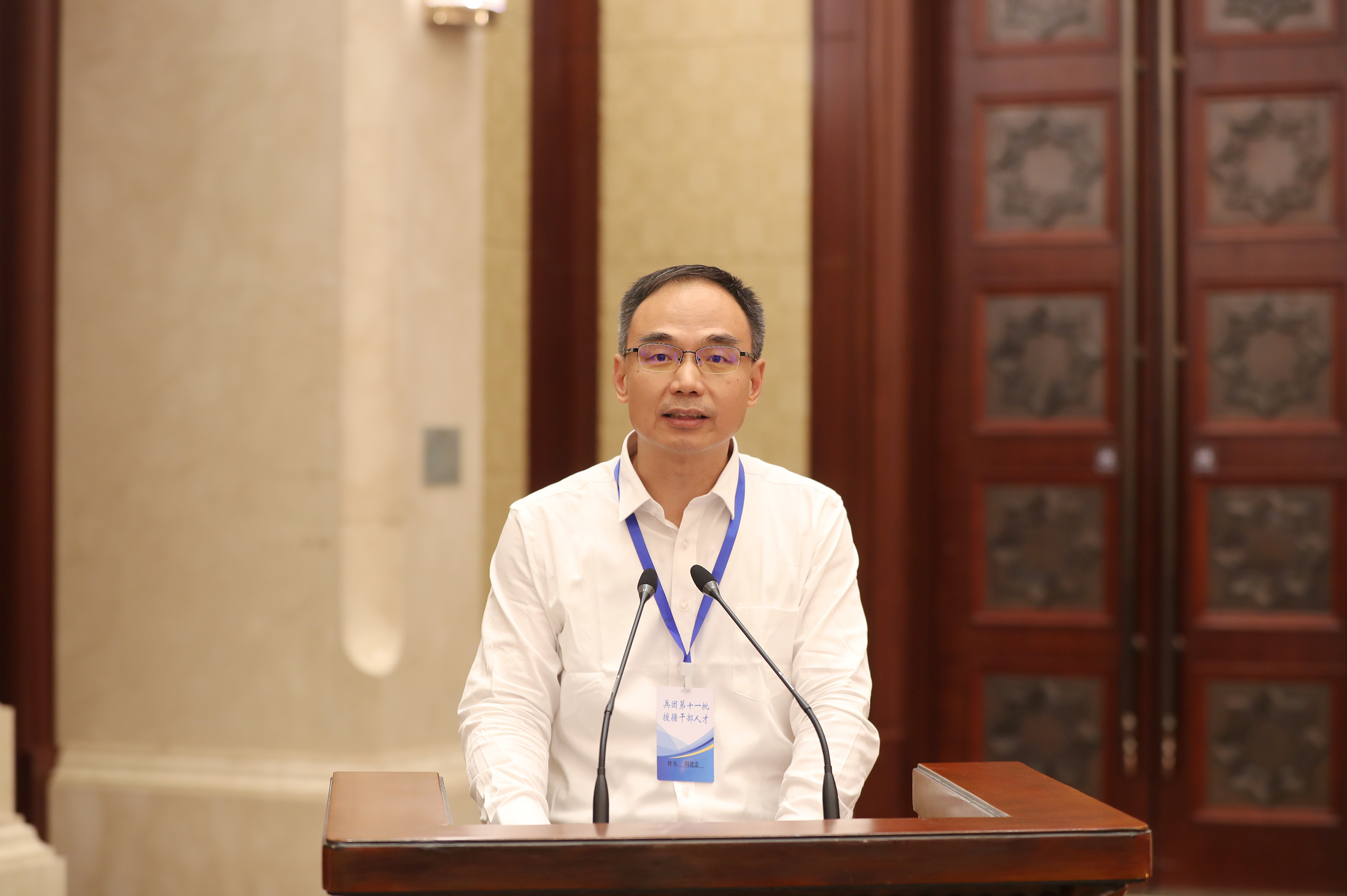 中国船舶集团审计部副主任胡建忠。崔志坚摄