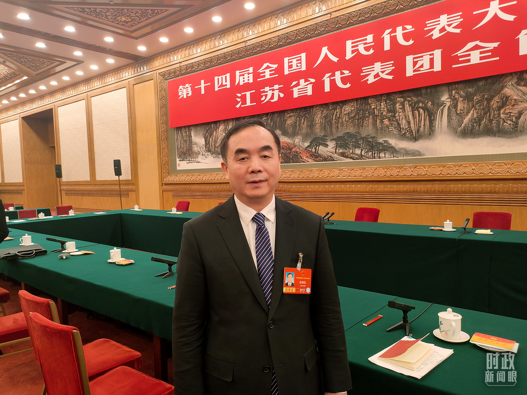 △张晓宏代表。(总台央广记者刘会民拍摄)