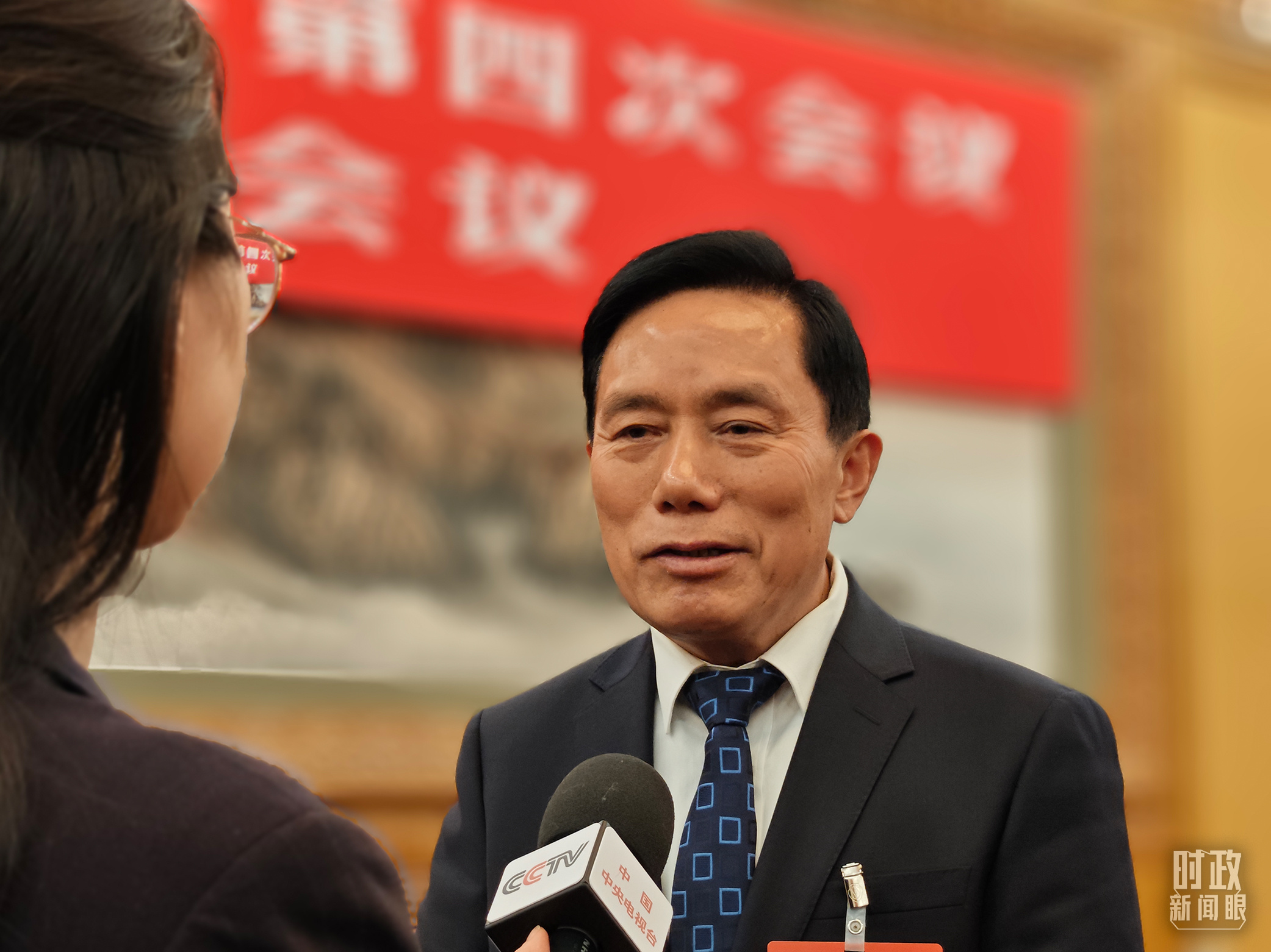 △杨恒俊代表。(总台国广记者蔡靖骉拍摄)